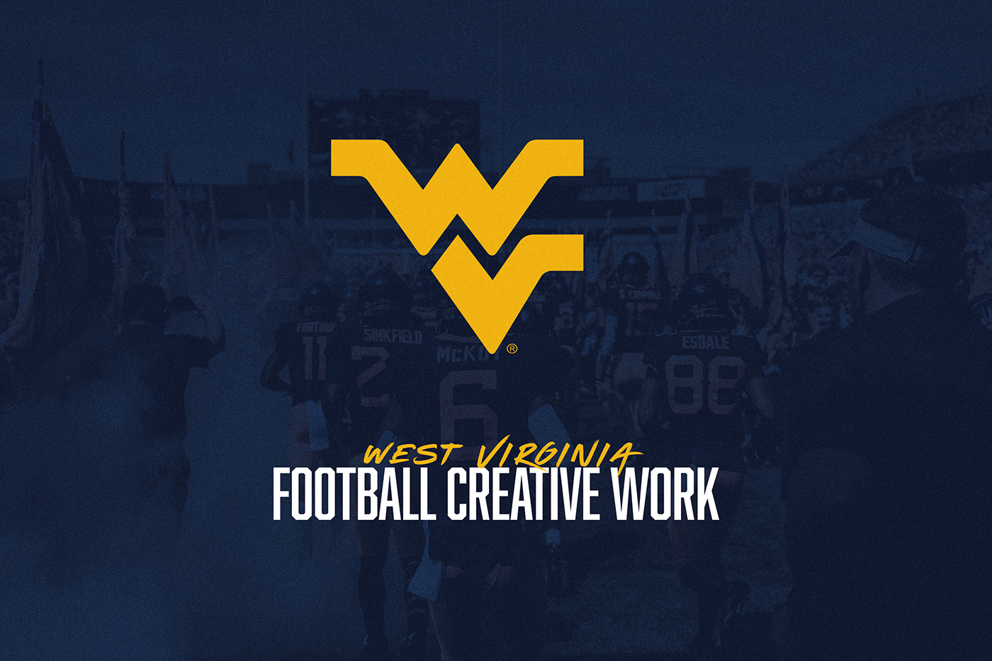 WVU mountaineers college football Jordan Herald design West Virginia