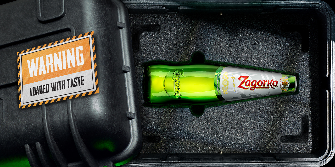 Zagorka beer key visual prints Photography  CGI retouch ArtDirection