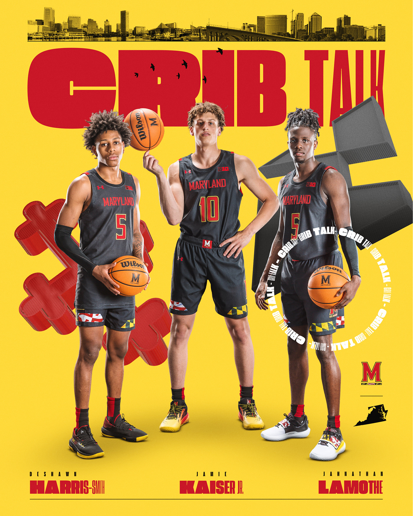 3D basketball graphic design  maryland National Signing Day Sports Design