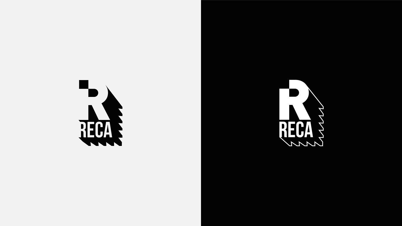 Illustrator logos Logotype rebranding visual identity école Reca
