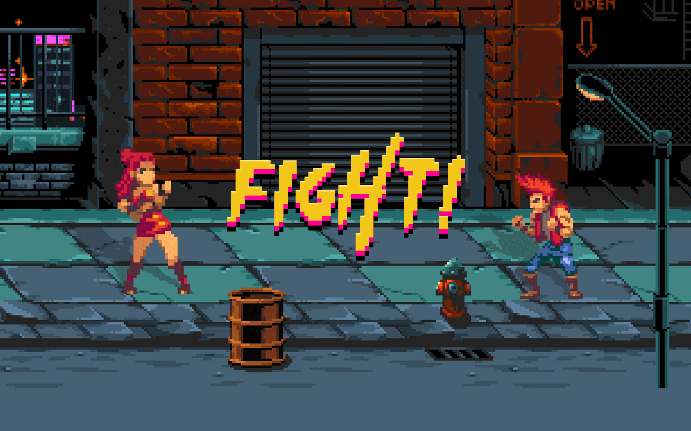 Brush font commercial use font free freebie Gaming pixel font STREET FIGHTER Typeface