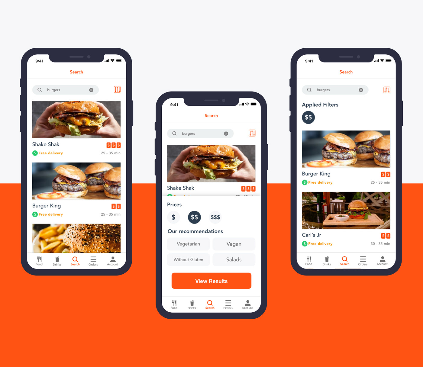 Food Delivery App - XD DCC June 2019 on Behance