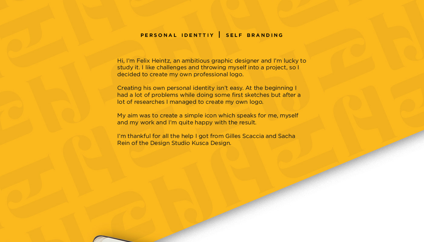 logo personal branding Personal Identity self identity self branding fh monogramm business card letterhead design