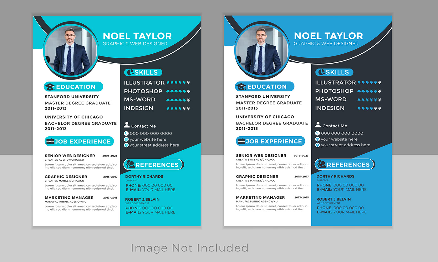 modern Space  text White black Icon Style background cover letter template
