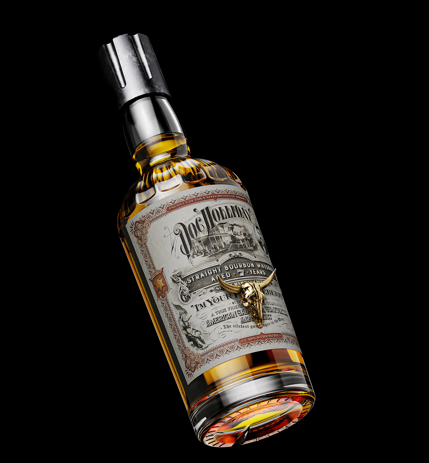 bourbon doc holliday label design packaging design spirit Whiskey