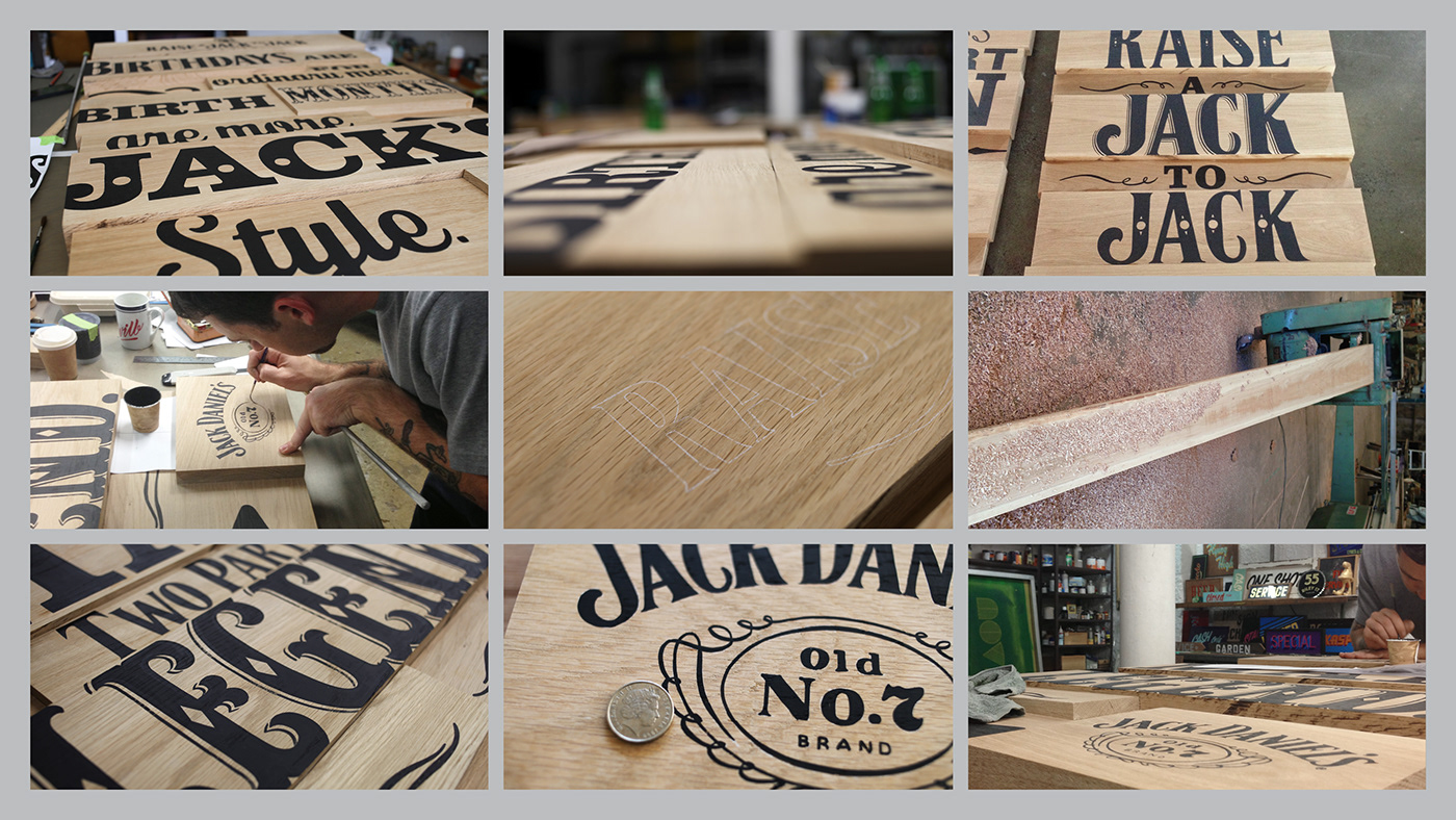 Whiskey Australia jack daniel's Birthday Sign paiting wood Darren Cole DC DESIGN AND THINGS design graphic design 