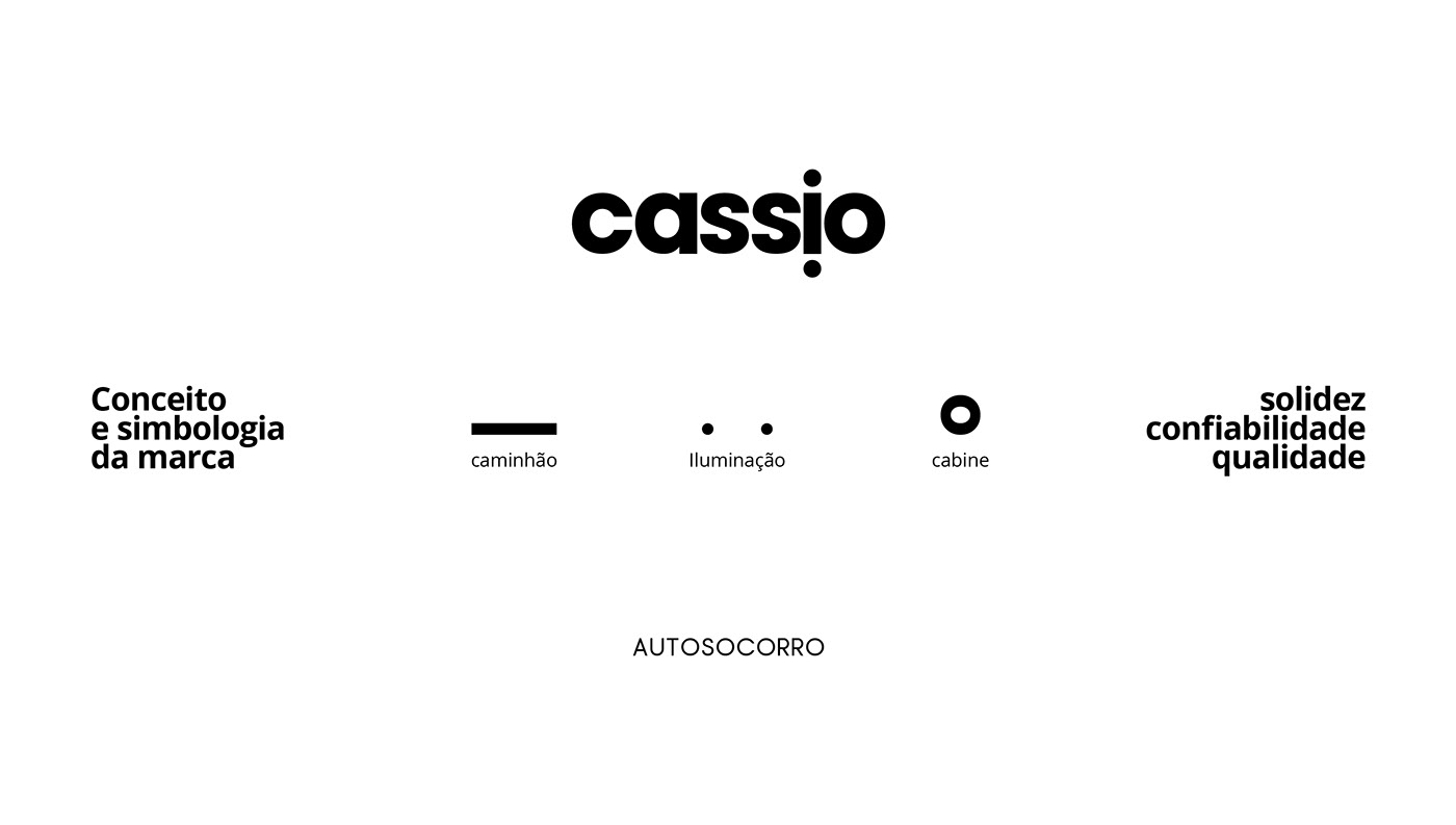 cassioautosocorro guinchoveiculospesados logo redesign brand identity identidade visual marca rebranding