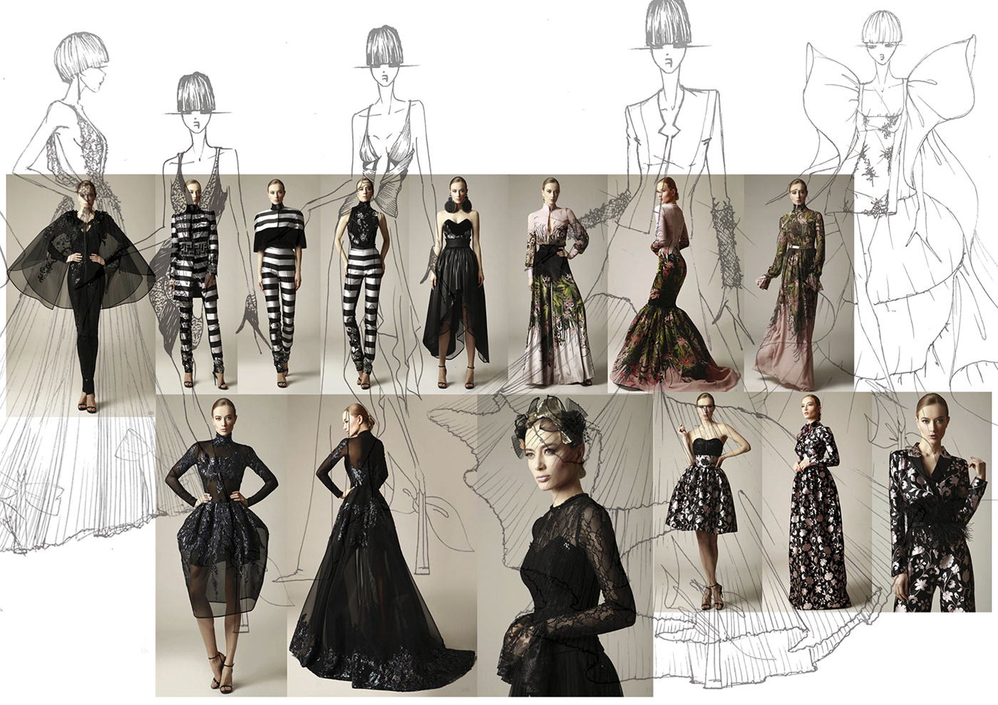 celebrities design Embroidery Fashion  fashion design Fashion Designer fashiondesigner glamour illustrations womenswear