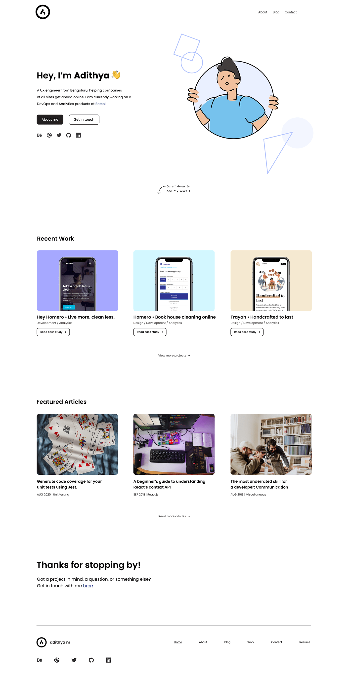 Mockup portfolio ui design Website Design