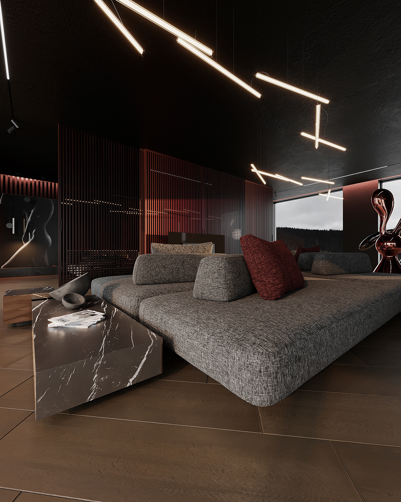 3ds max bedroom design Interior interior design  kitchen living room minimal modern visualization