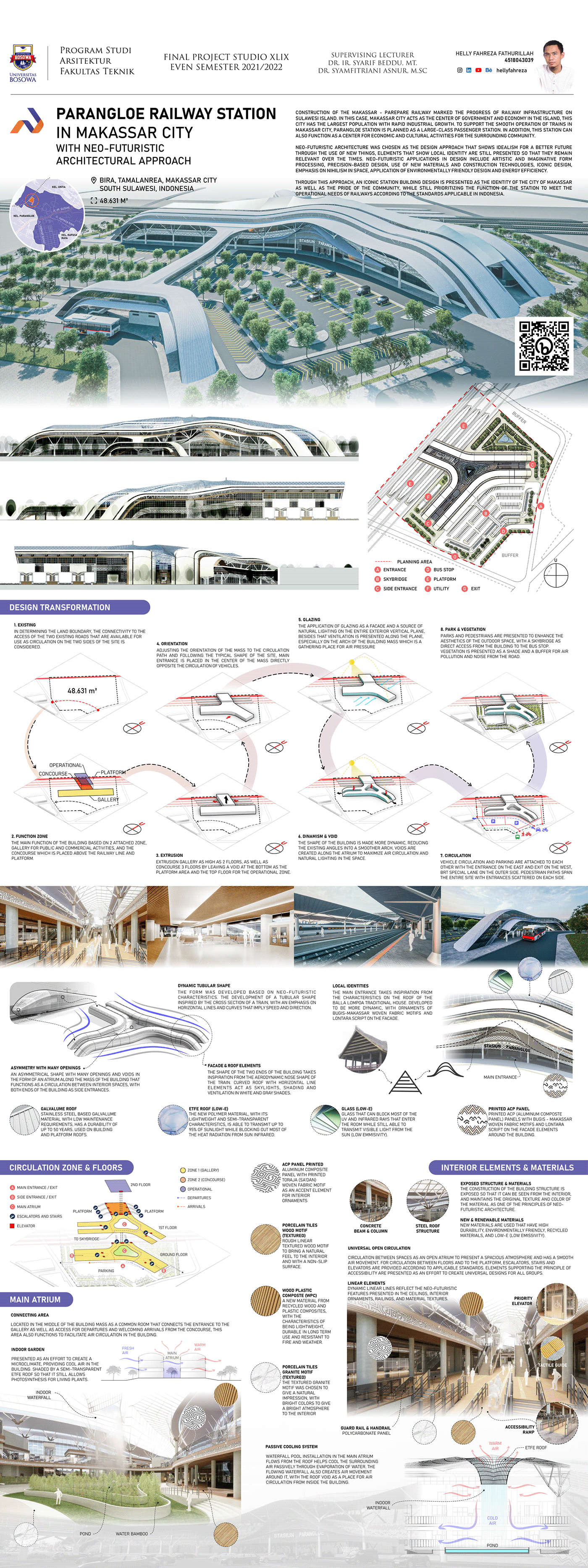 building futuristic FUTURISM train station makassar indonesia