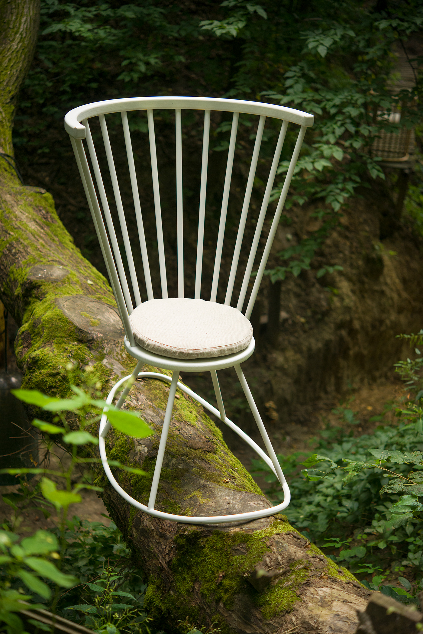 chair makhno rocking wood White