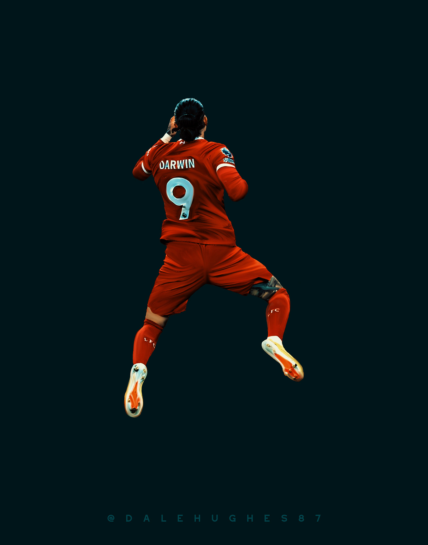 Liverpool football Sports Design Social media post Graphic Designer liverpool FC Premier League Darwin Nunez