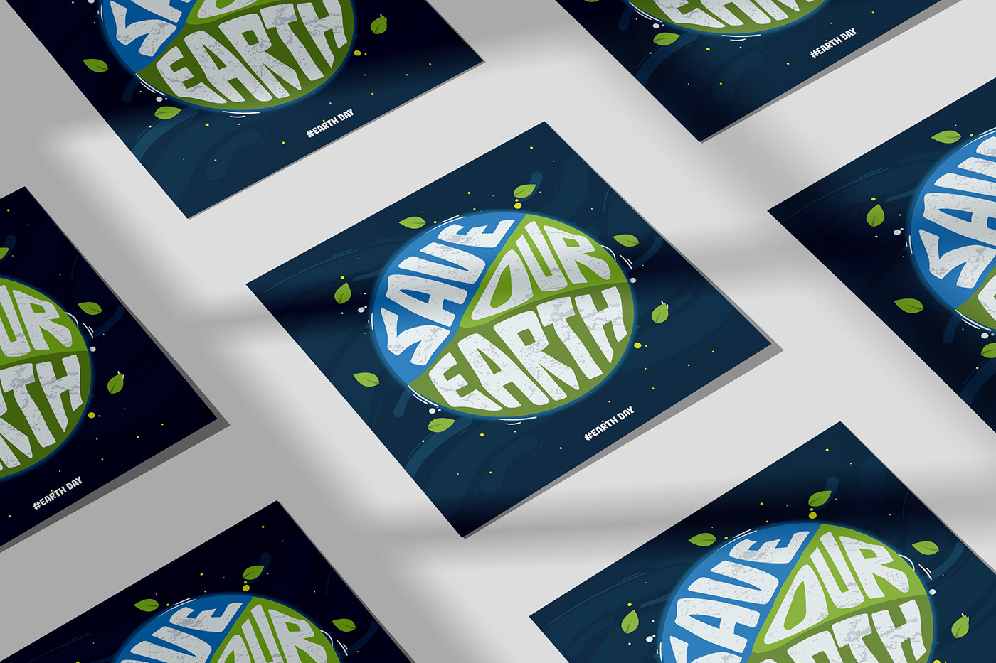 earth day poster Graphic Designer design Poster Design save our earth save our planet environment typography  