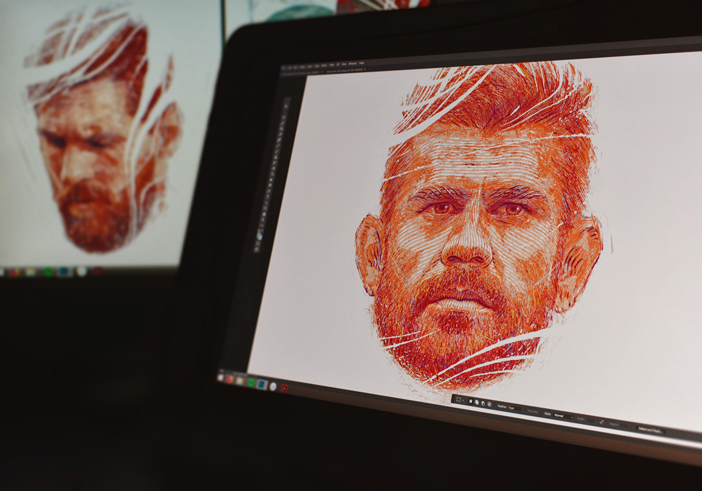 portrait Drawing  ILLUSTRATION  football sports messi WorldCup Film   movieposter people