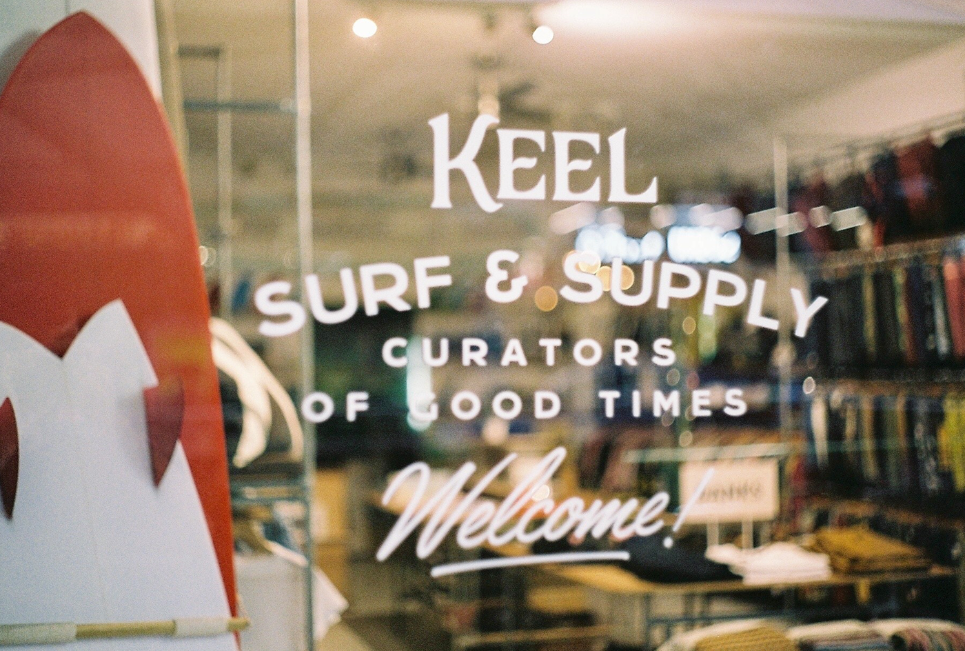 Surf surf shop branding  visual identity logo skate KEEL surfboards fins single fin