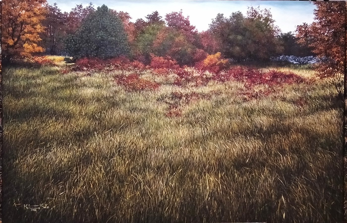 Oil Painting fine art artwork Landscape Nature autumn colors Landscape Painting Karst Paintings warm colours