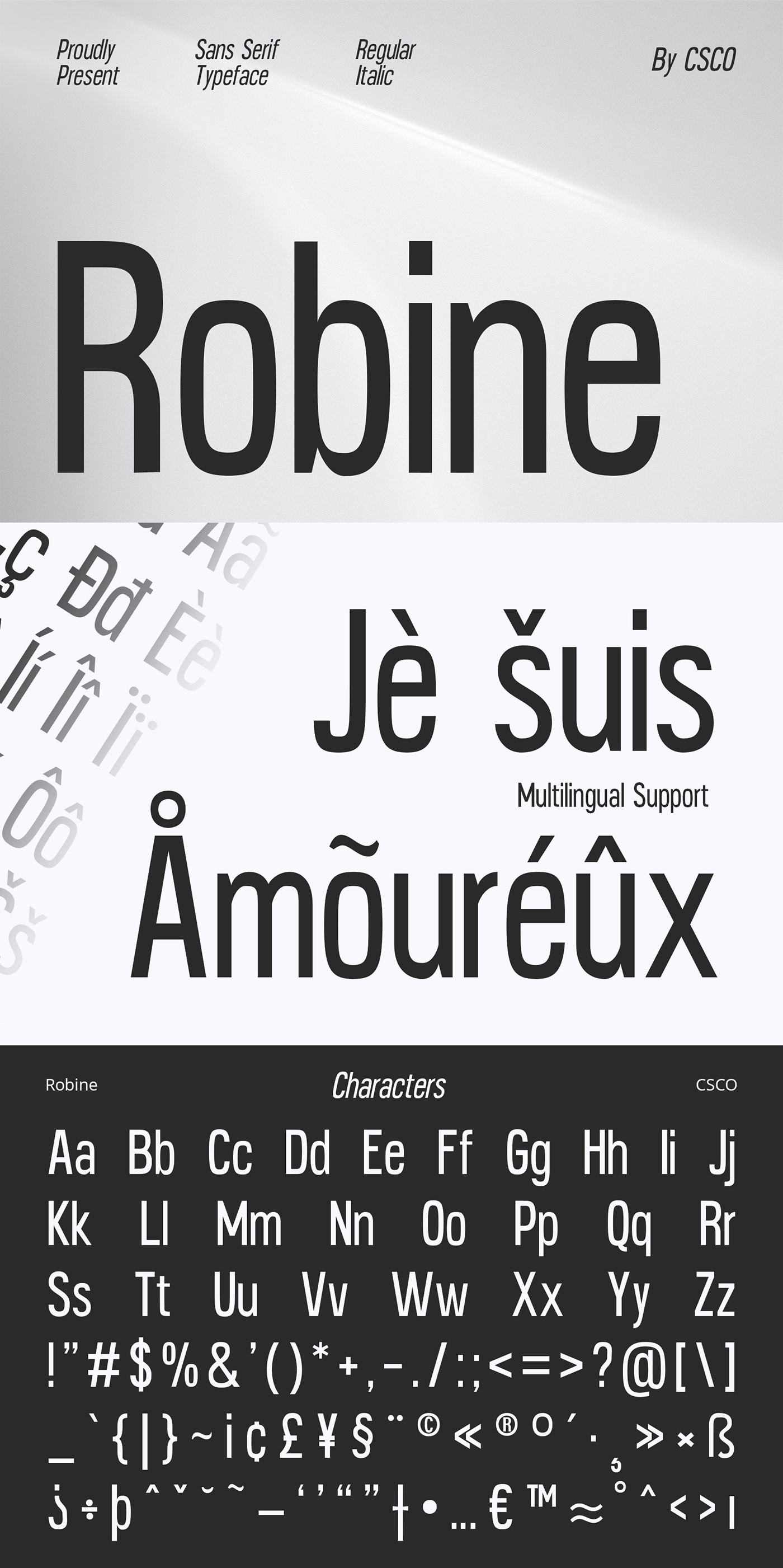 poster typography   Typeface font sans serif modern solid minimal simple magazine