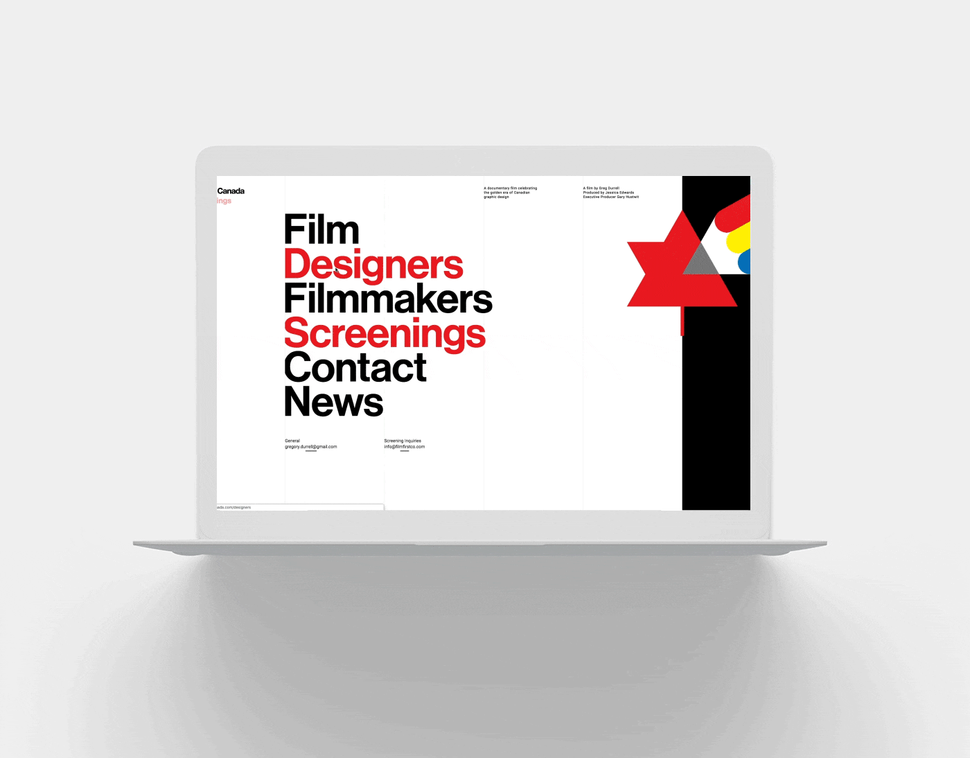Responsive Web Experience for Design Canada Documentary