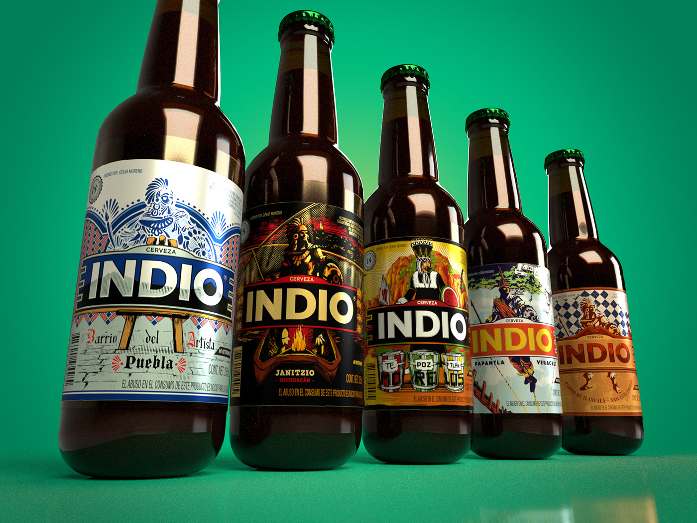 beer beer label cerveza beer design Cerveza Indio Mexican Design mexico Mexican diseño cerveza Dia De Muertos