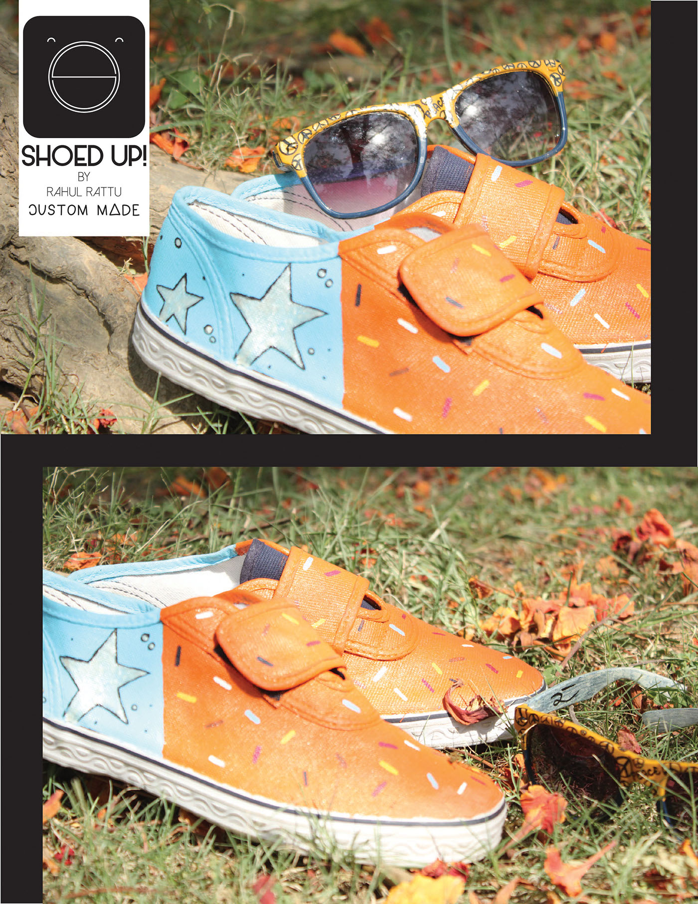 customised custom made shoedup shoedupbyrahul shoes canvas Hand Painted stars sprinkles