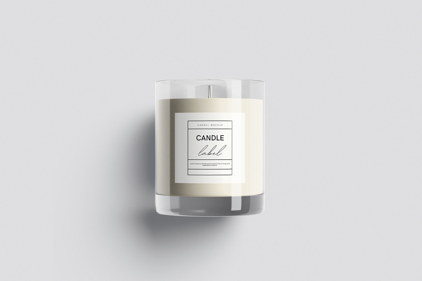 box candle decorate decorative elegance Fragrance gift glass Label logo