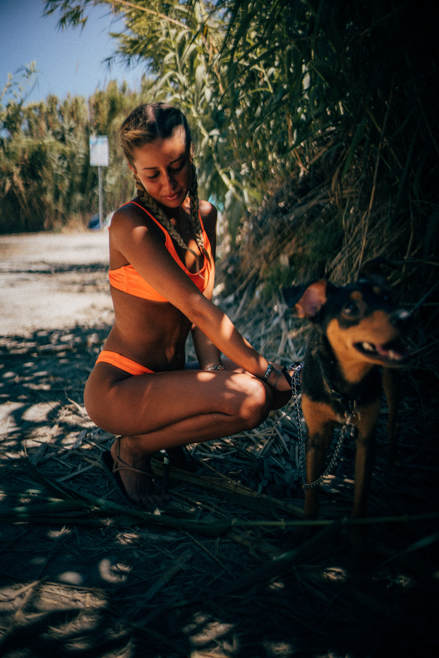 bikini blond brown girls highgras Italy Nature Photography  sunlight wild