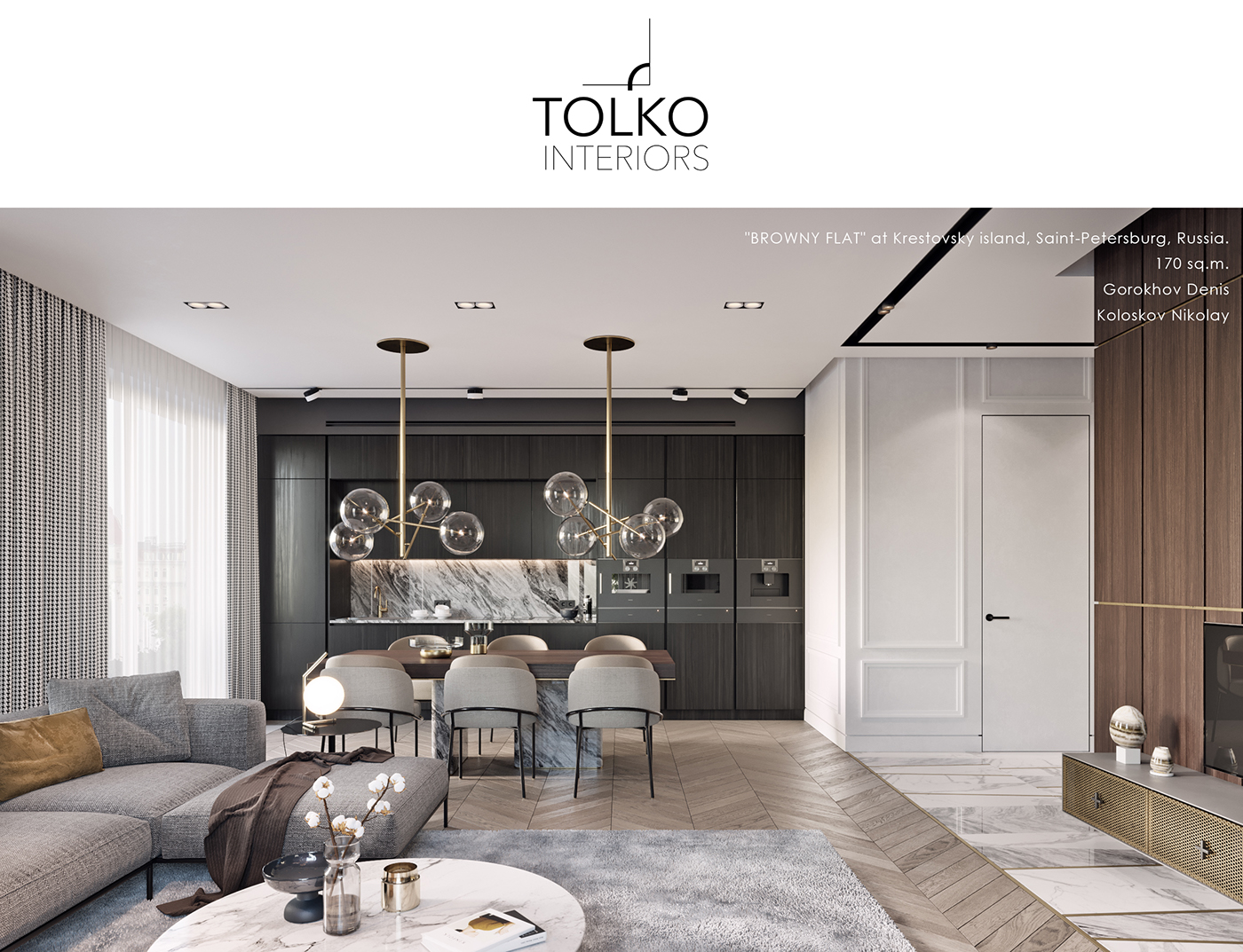 tolko Interior arch architecture premium luxury flat design wood Marble