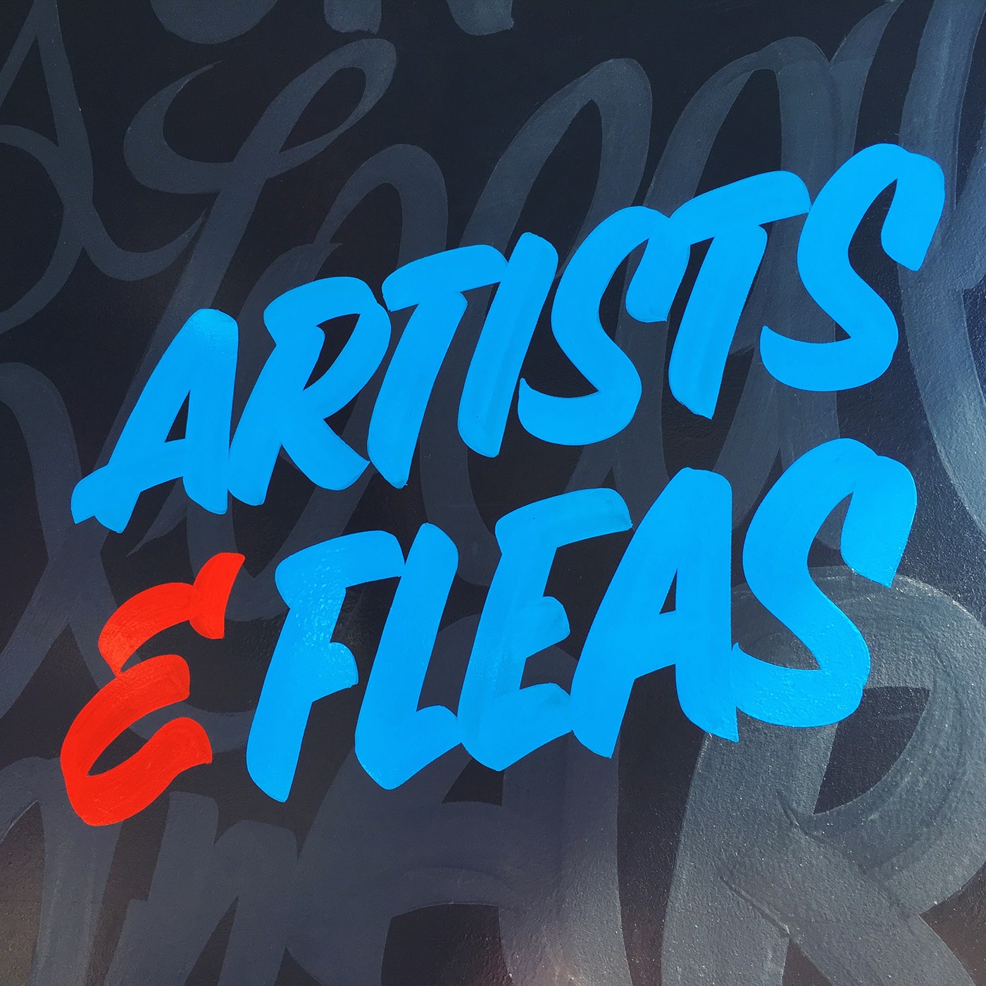 ARTISTS&FLEAS artists and fleas chelsea market Signage signs Hand Painted HAND LETTERING type typography  