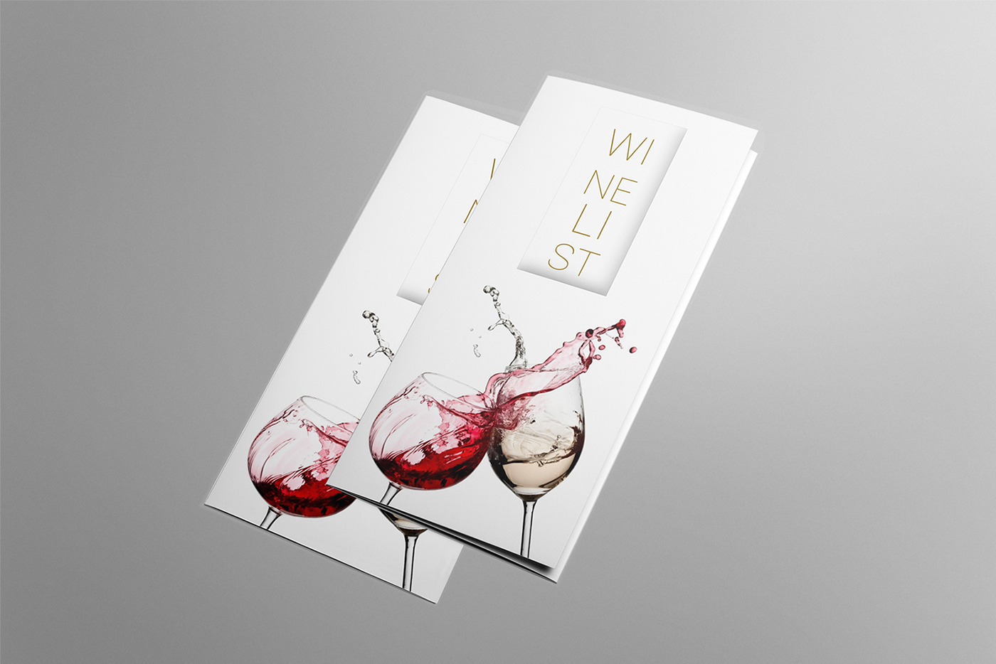 wine list menu brochure hotel