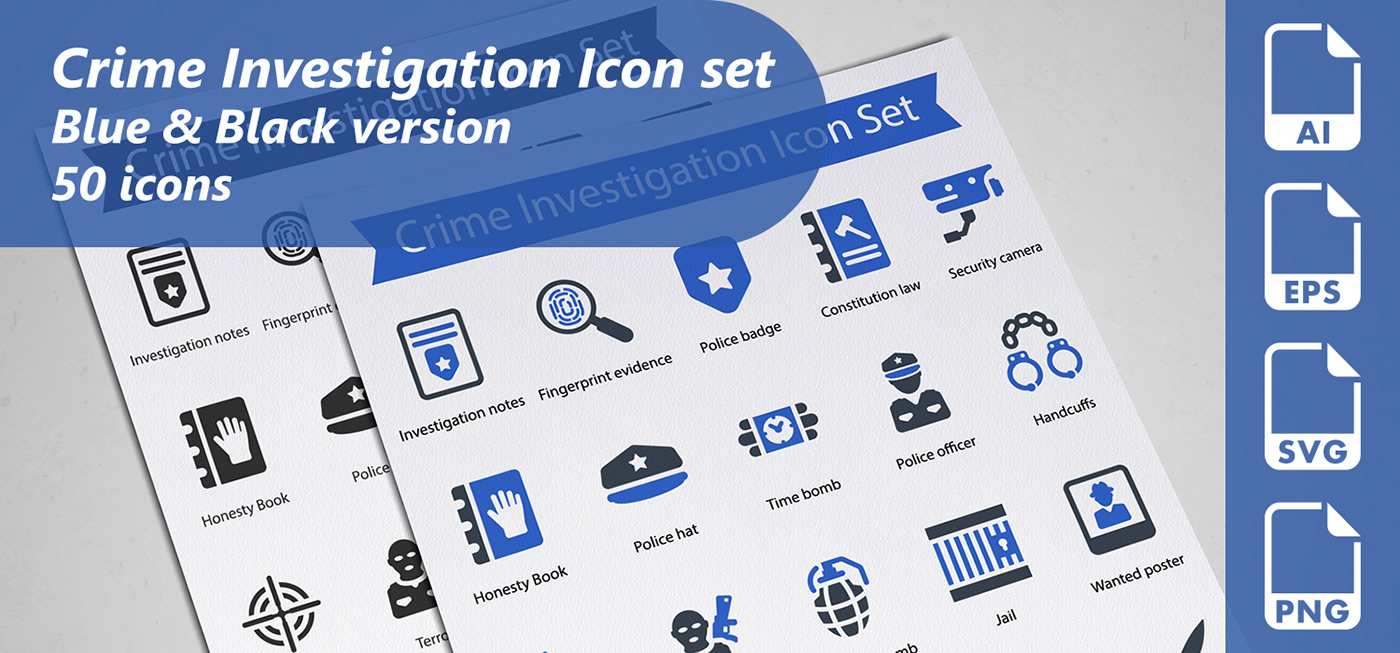 crime detective glyph icon set Graphics Icon Set group icon set icon set infographic investigation Vector Icon Set