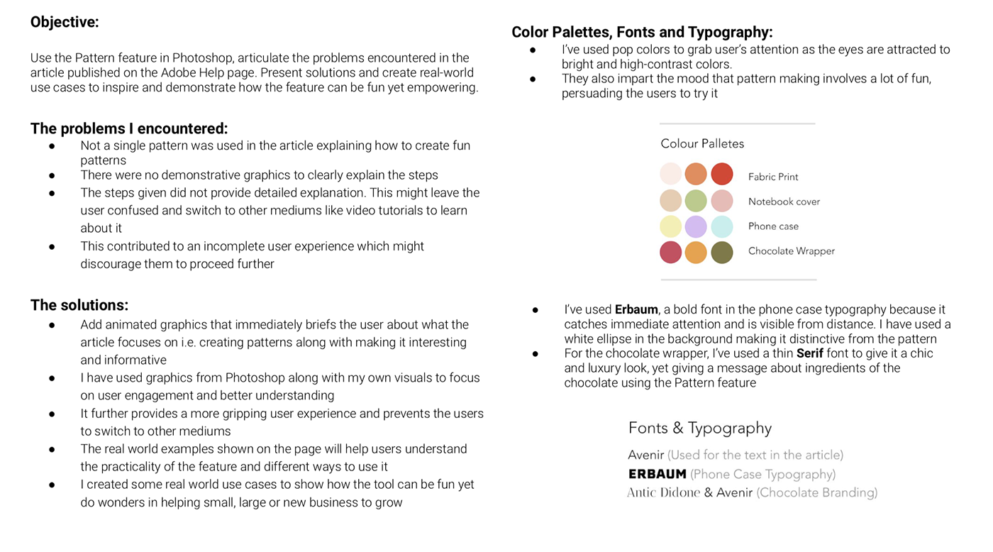 adobe adobe help graphic design  Layout webpage UI ux typography   Patterns