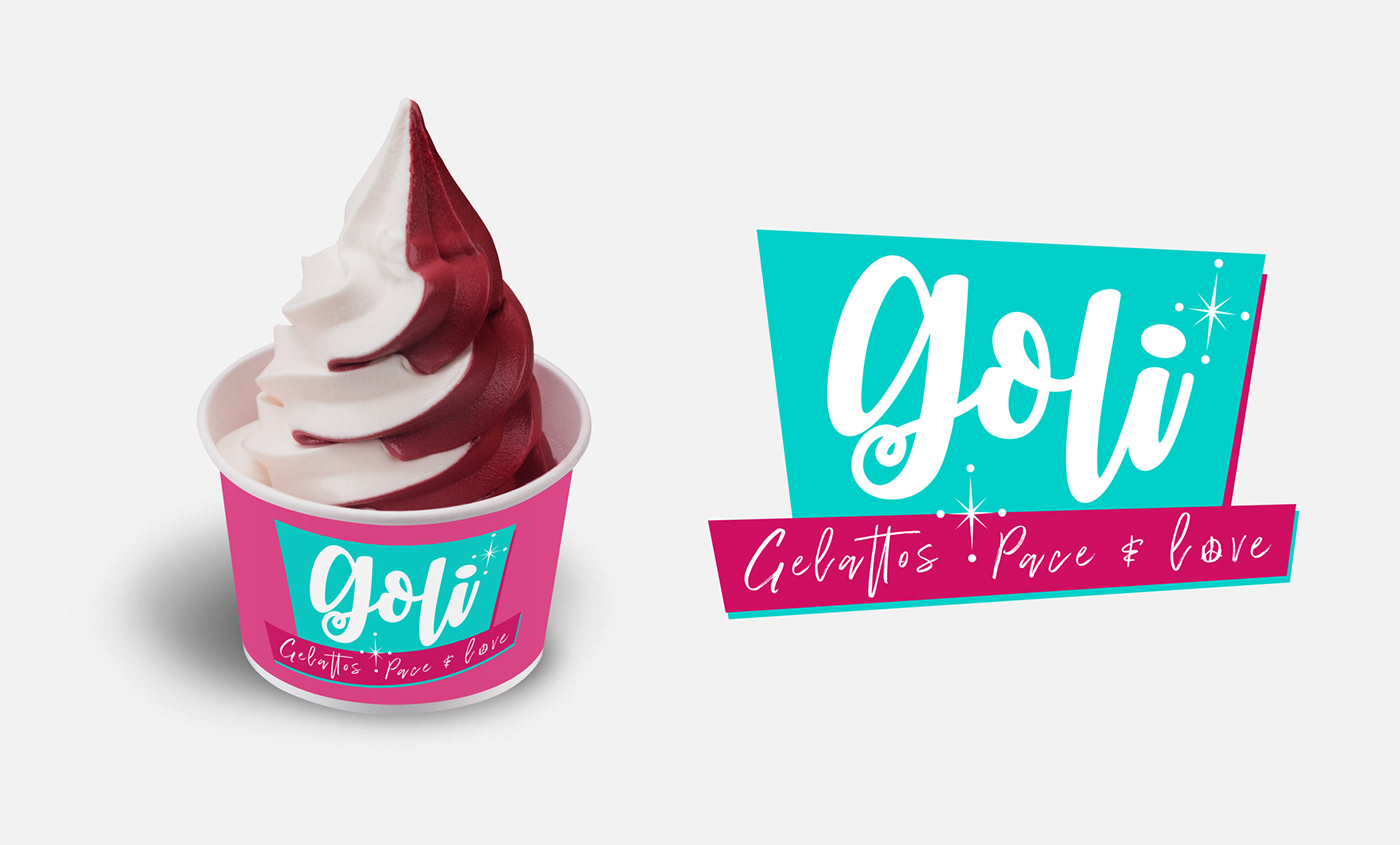 brand branding  ice cream logo Logotipo marca prints