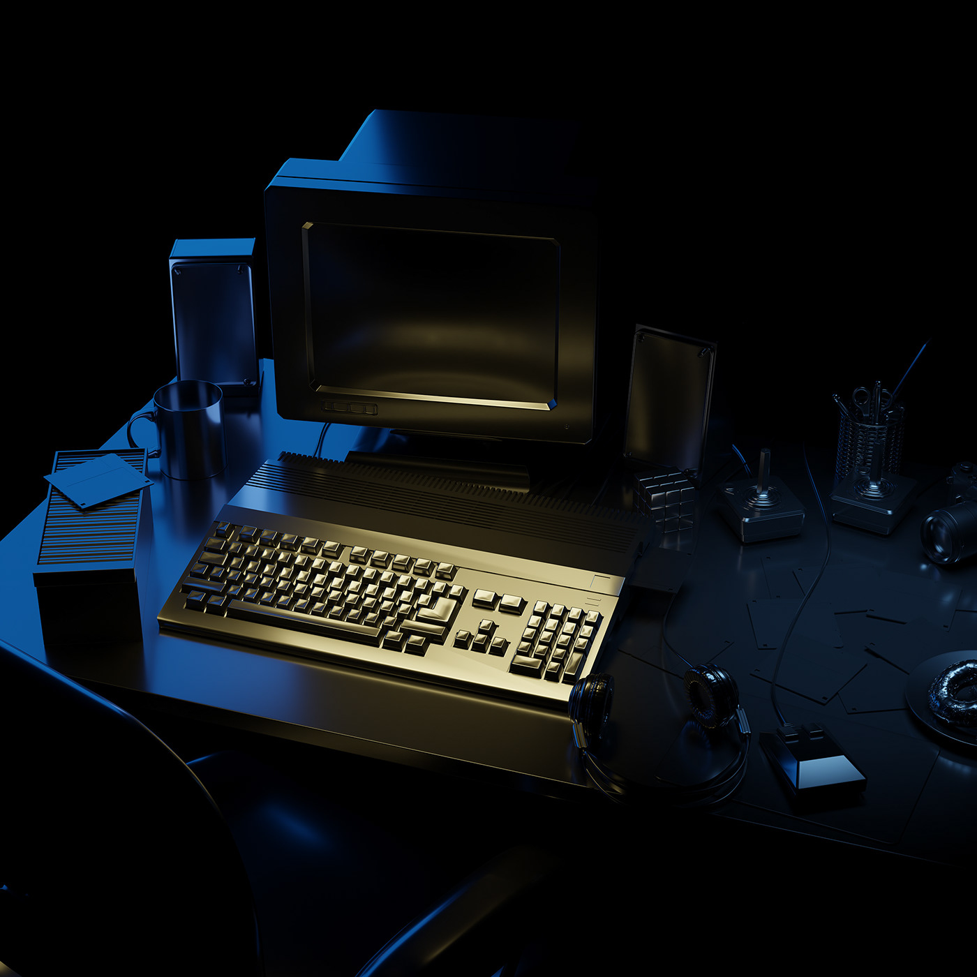 a500 amiga commodore Hardwired lightshock quadstudio CGI joaoferraz motion graphics  Retro