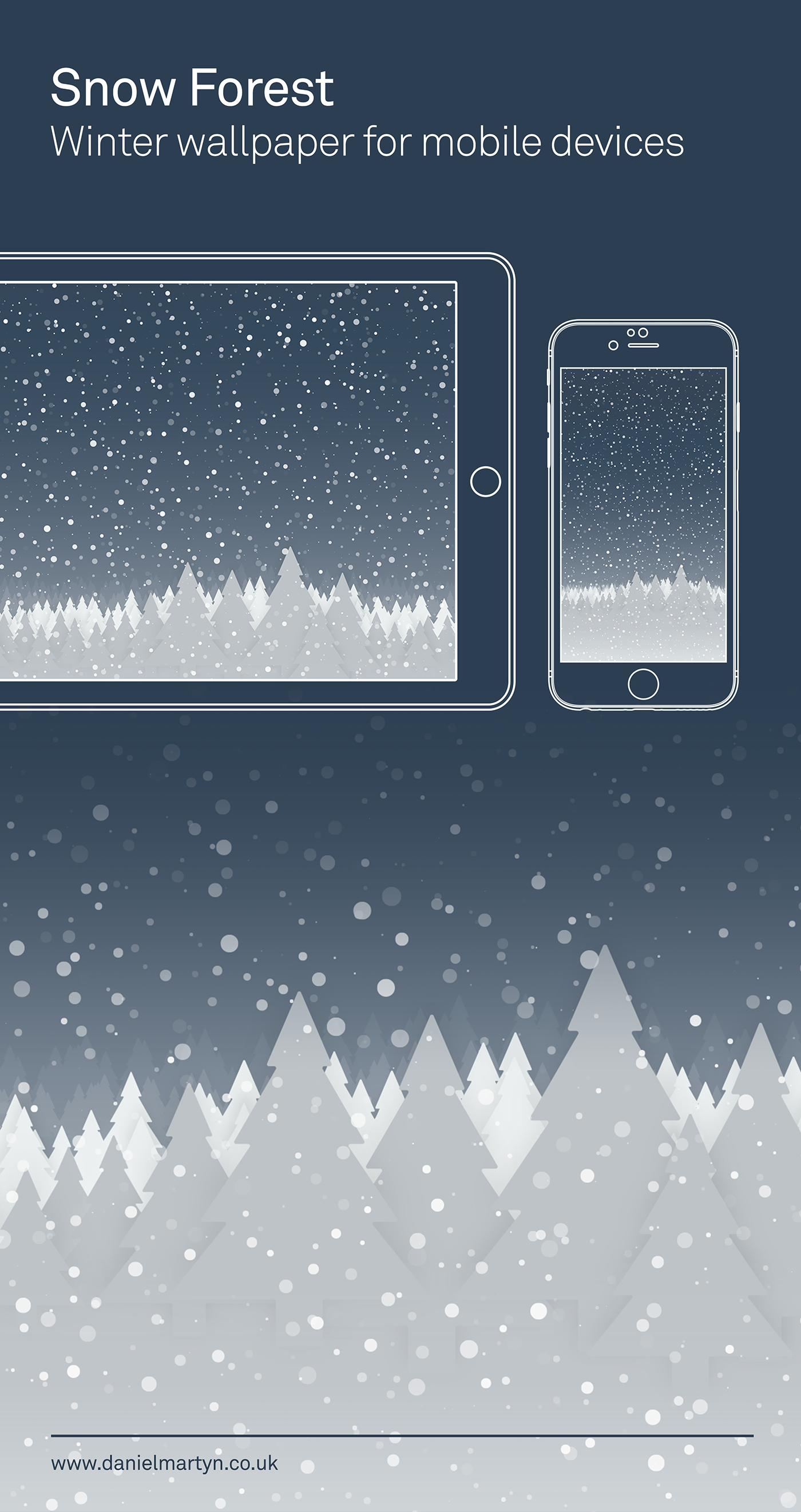 iPad winter wallpaper iphone snow forest android Christmas Snow Forest