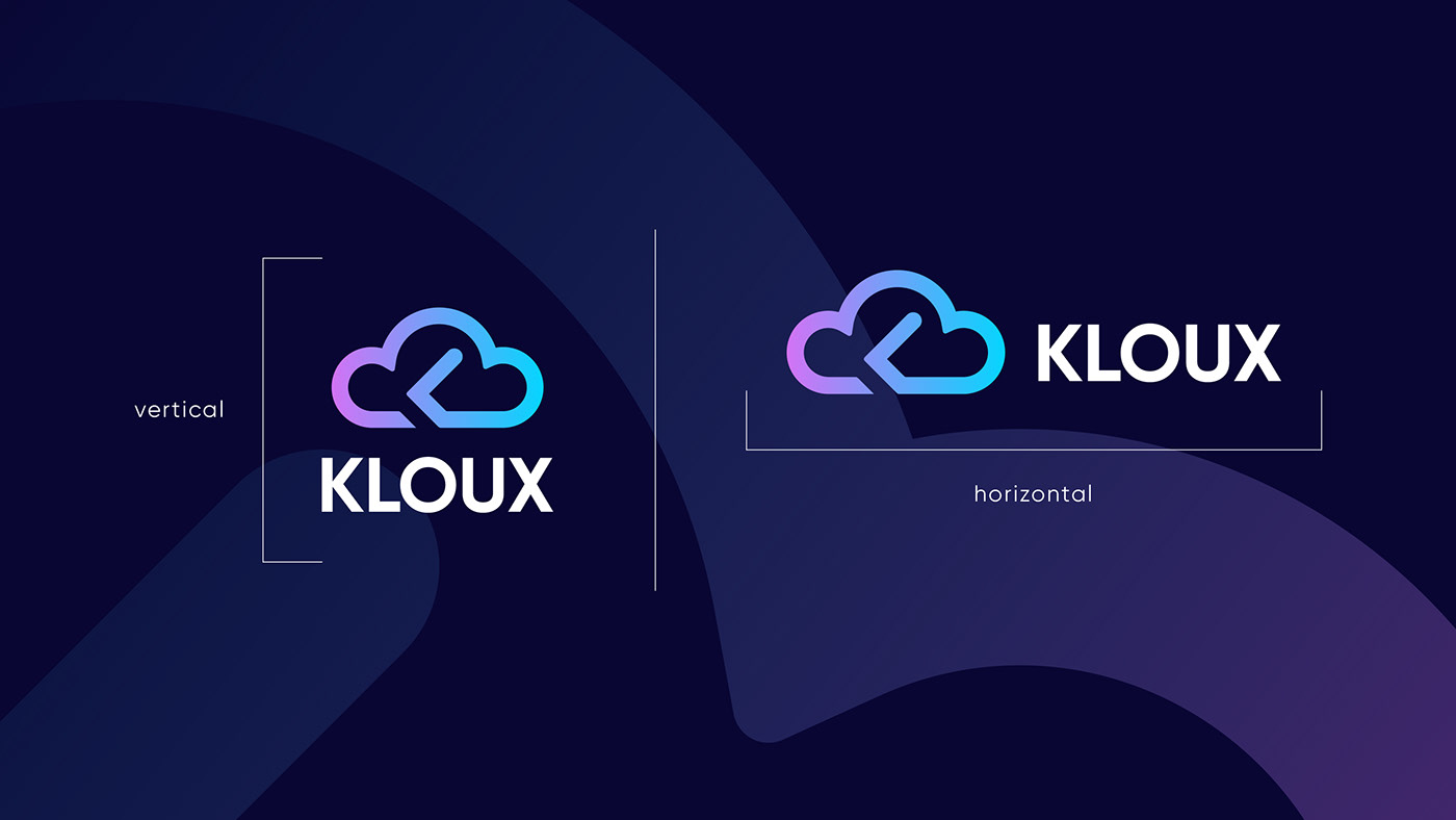 logo Logo Design k logo cloud Technology crypto cryptocurrency blockchain Mining branding 