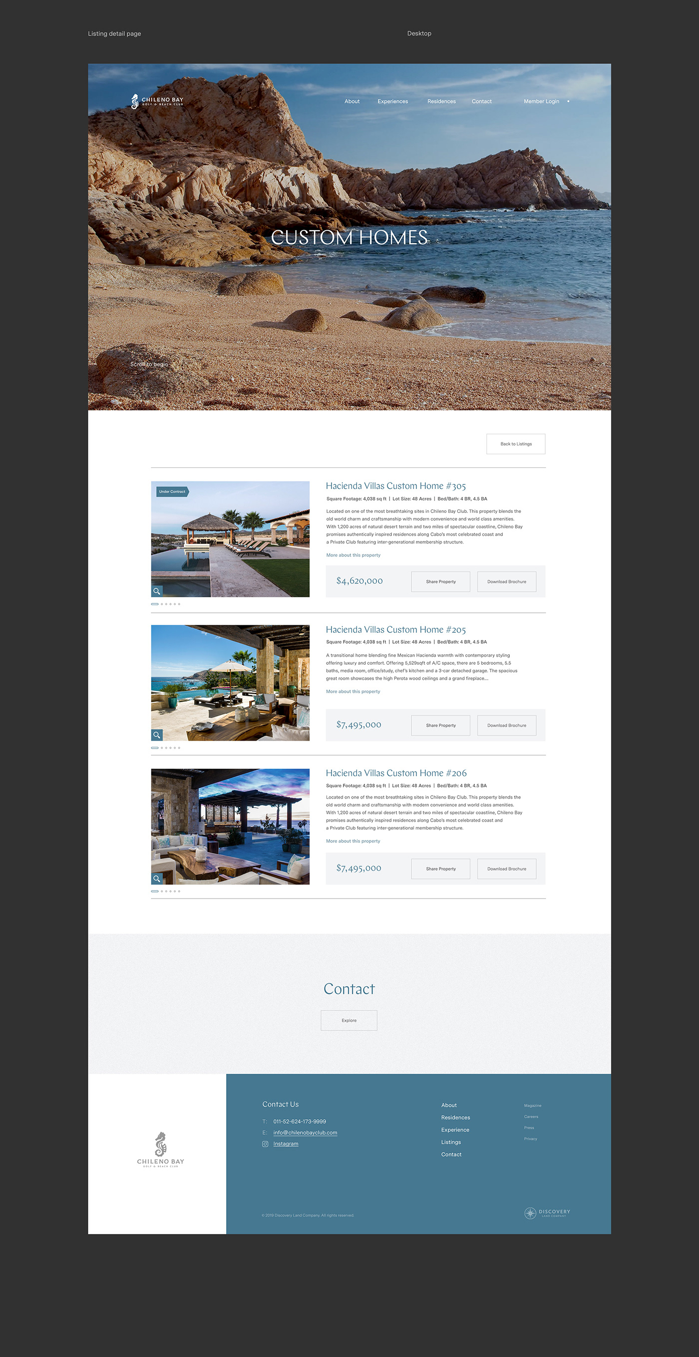 design real estate UI ux Web Design  interactive hotel luxury resort Travel