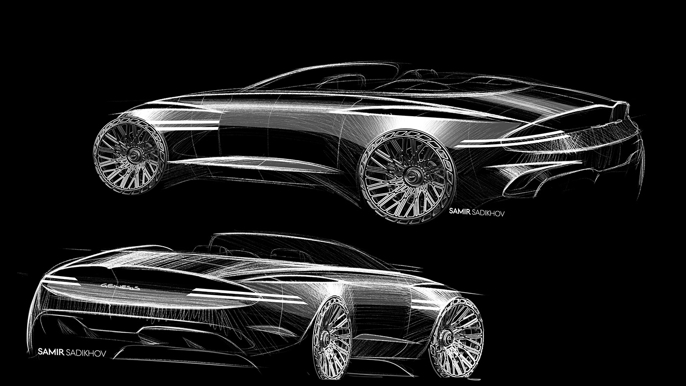 Automotive design azerbaijan car design car designer Cars concept car genesis genesis x convertible Samir samir sadikhov