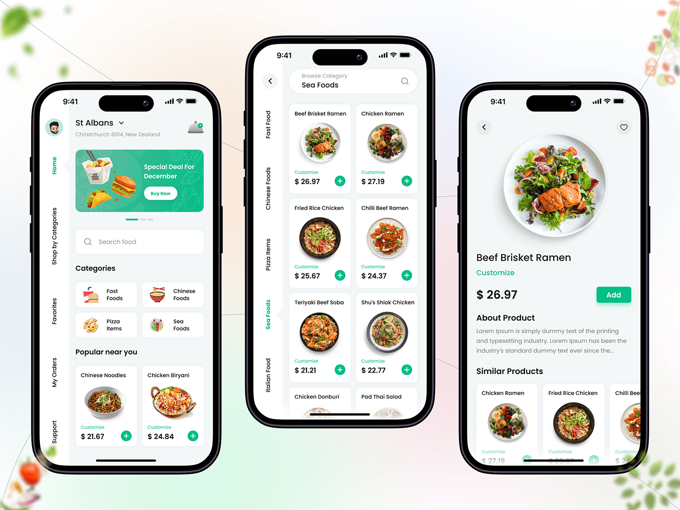 food delivery app ui design app design Food ordering app Mobile app user interface food delivery mobile app design restaurant food app development