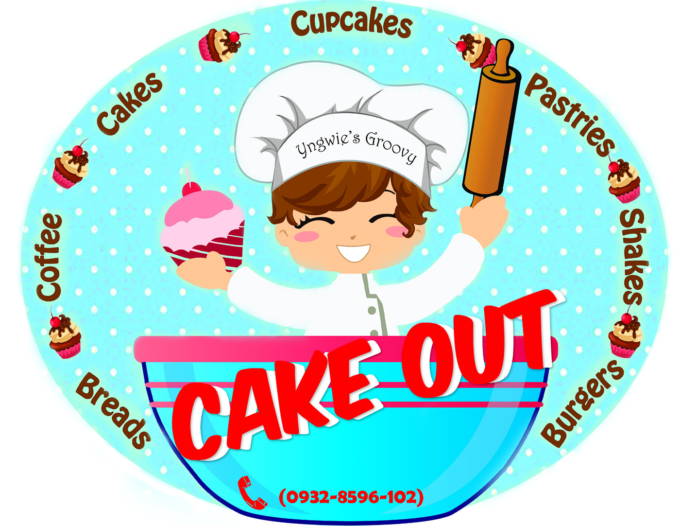 logo design Character design  baking pastries ILLUSTRATION 