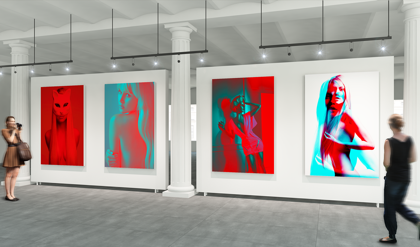 photos graphics digital art red colour Paris design color portrait woman