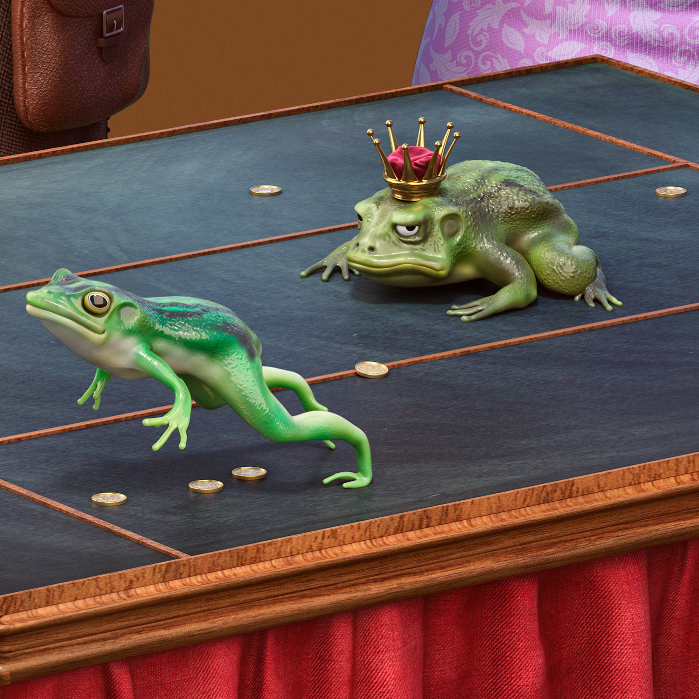fairy tale 3D CGI frog Princess