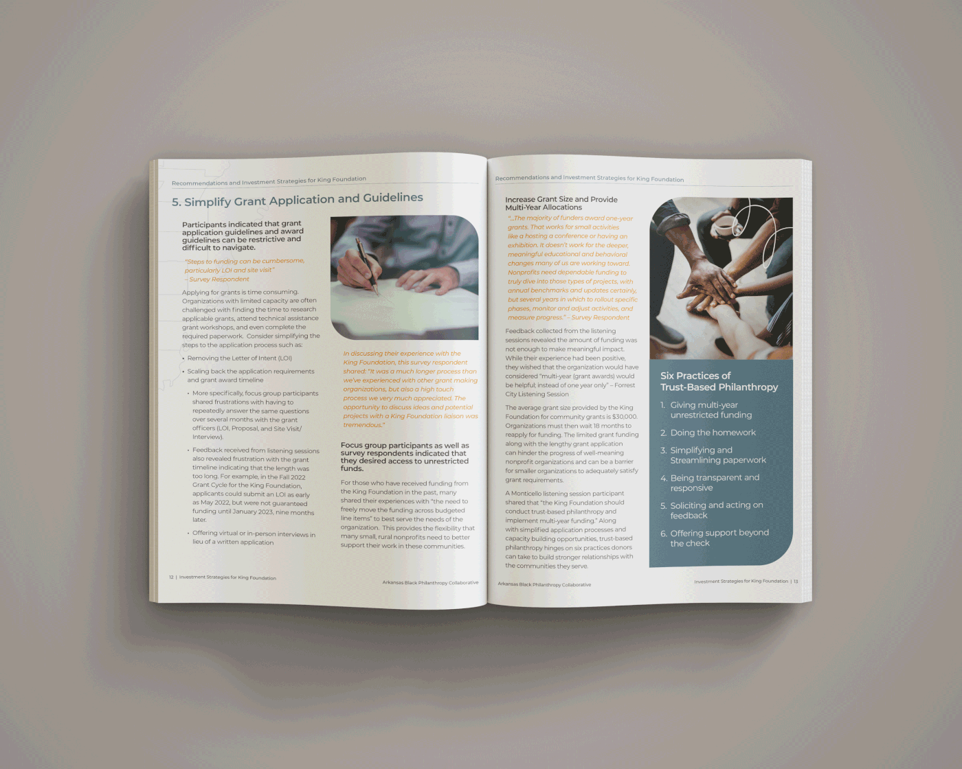 report Layout Booklet editorial InDesign