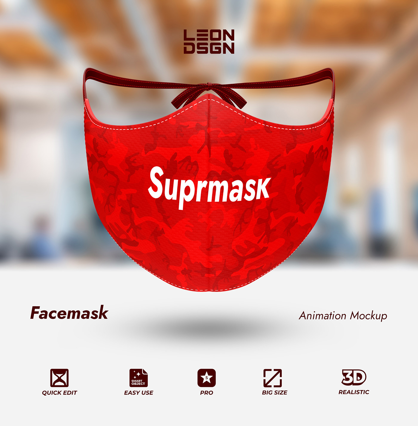 3d mockup Accessory Adult apparel branding  Clothing corona Coronavirus COVID-19 disposable mask