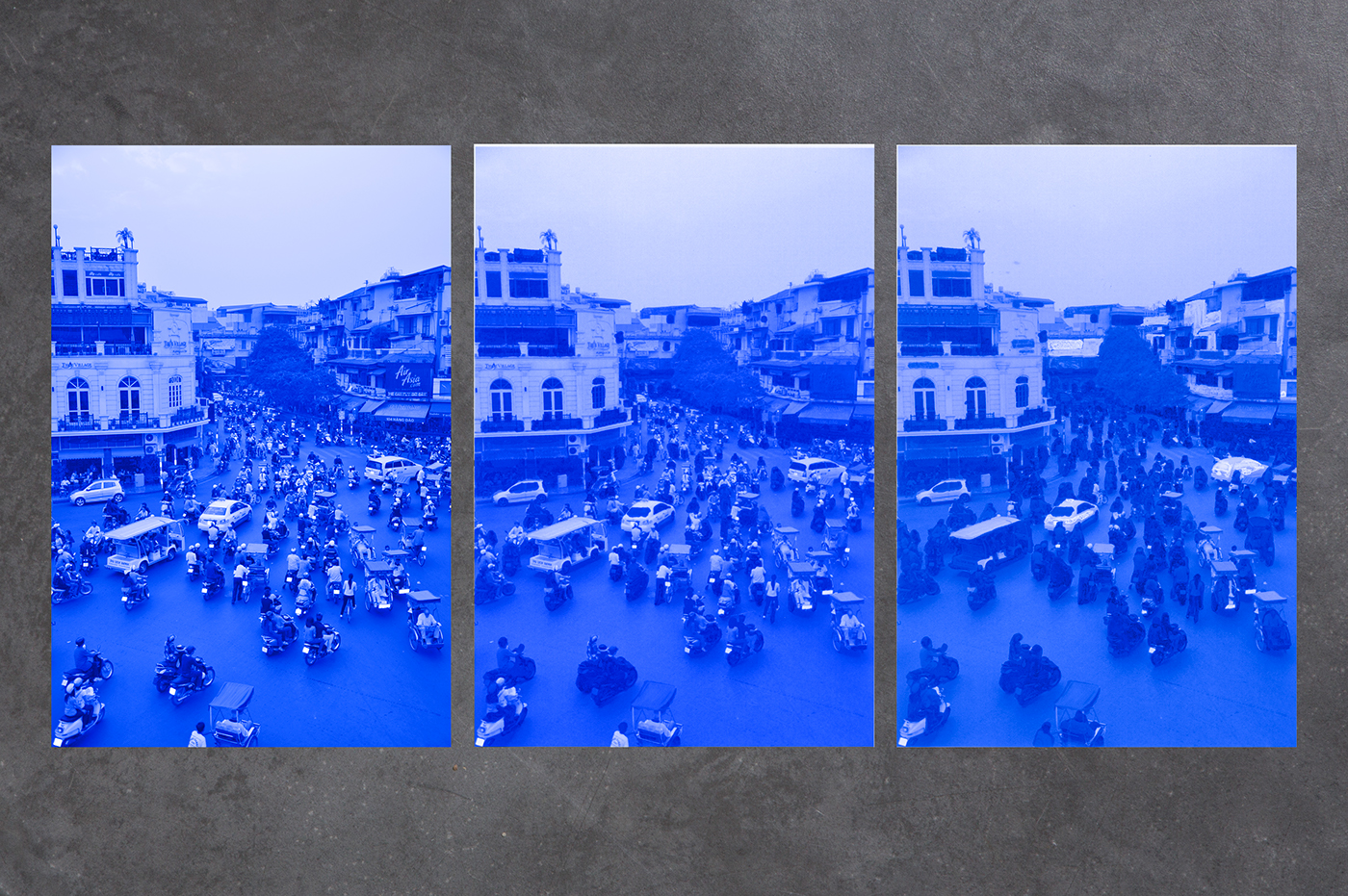 Zine  print book abstraction danish design creative methode Analogue colors blue pink process