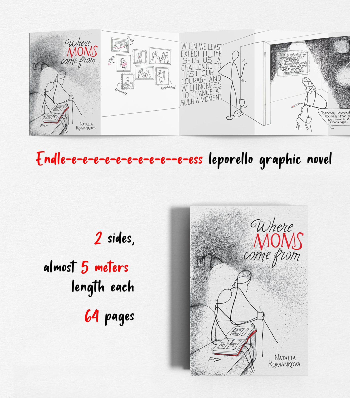book book project family graphic Graphic Novel graphicnovel leporello maternity mom paperwork