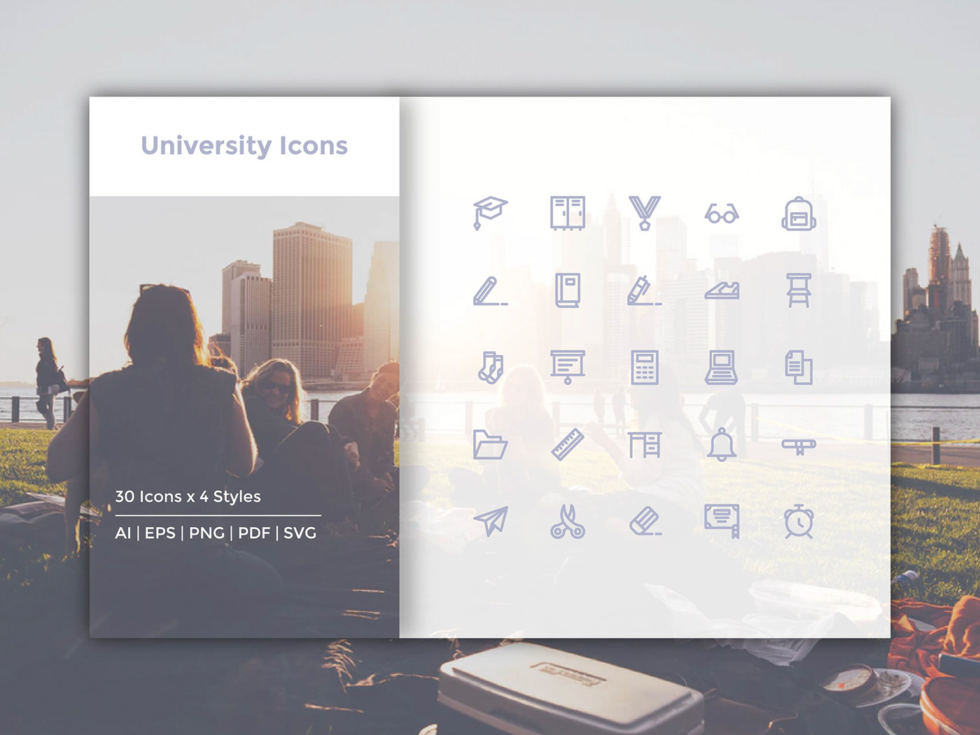 University Icon UI ux icon design  Web app Education study icon bundle