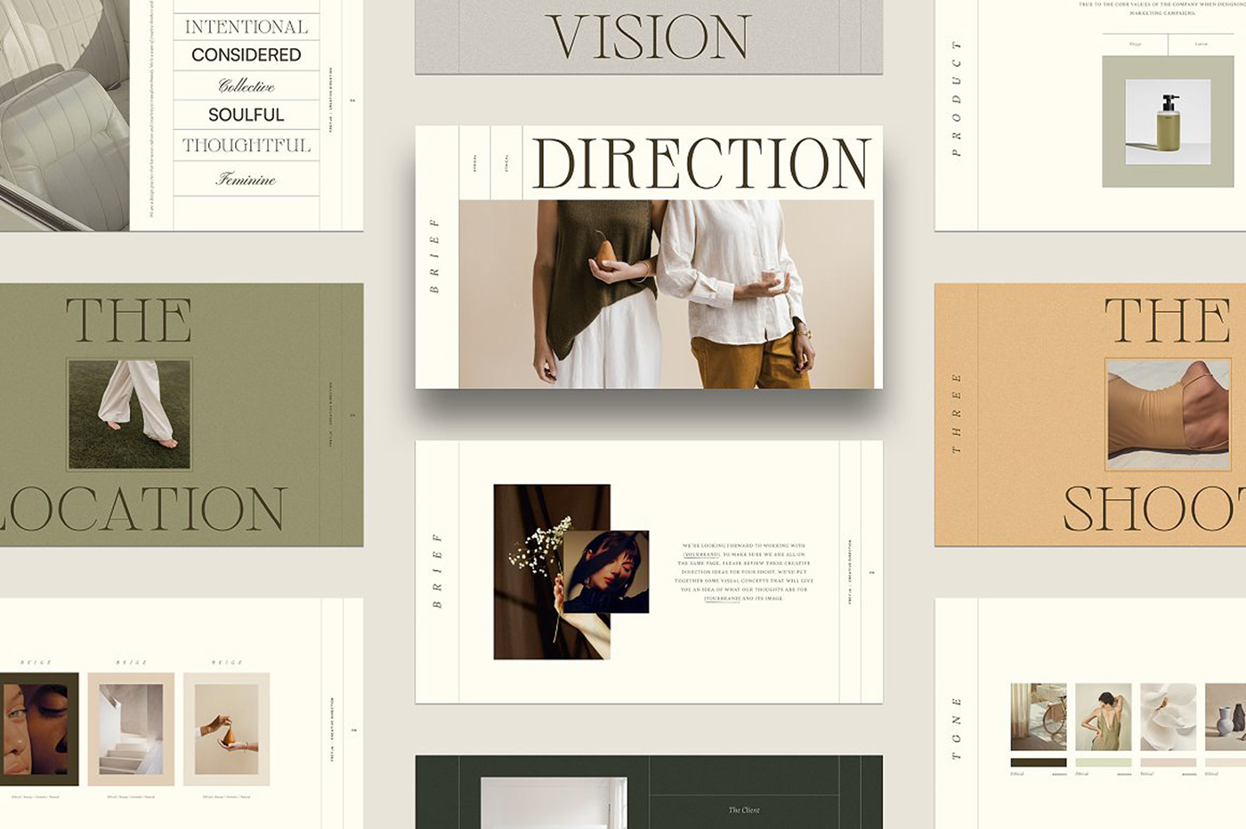 brand guide Brand style branding  Creative Direction  design moodboard presentation profile Proposal vision