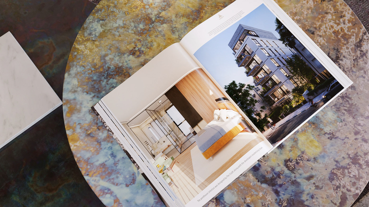 3D architecture archviz CGI interior design  Property marketing Render residential Tel Aviv visualization