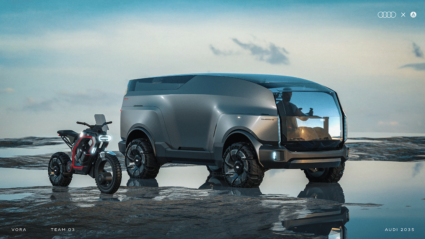 Audi Ducati cardesign concept motorcycle Offroad exterior design transportation automotive   car